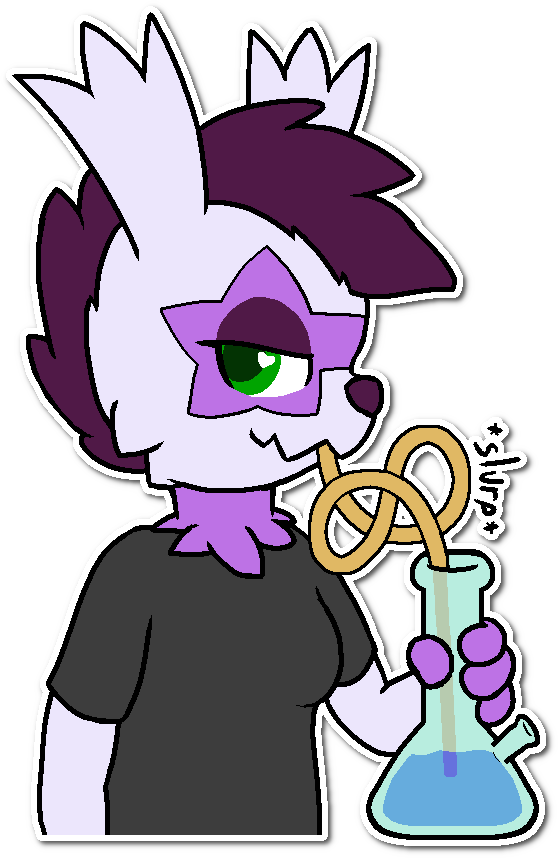 Raz sipping the bongwater